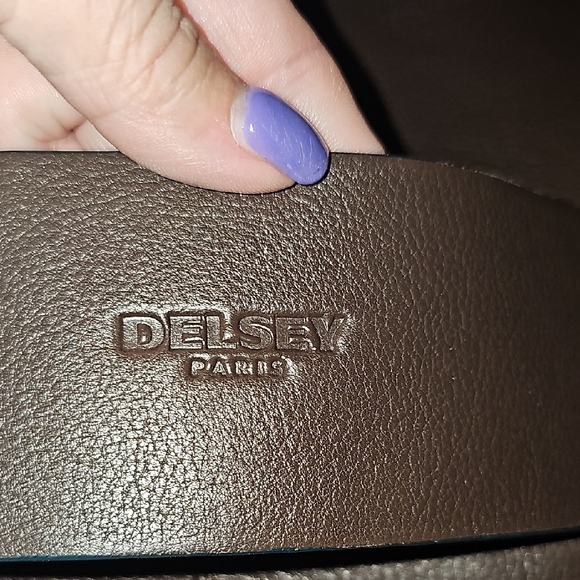 Delsey Brown Leather Structured briefcase - Picture 5 of 5